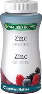3PACK NATURE'S BOUNTY Zinc,Natural Berry Flavour, 60 Gummies - Picture 1 of 2