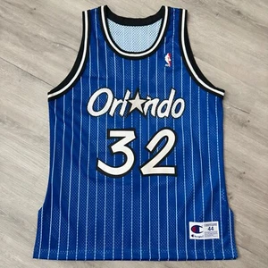 Authentic SHAQUILLE O'NEAL Orlando Magic Champion Jersey 44 Large Shaq Vintage - Picture 1 of 8