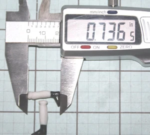 Antique bisque doll legs for leather cloth body shoulder-head china - Picture 1 of 3