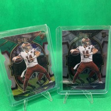 Sam Howell (2) 2022 Select Rookie Cards Base & Yellow Green Die Cut Prizm 