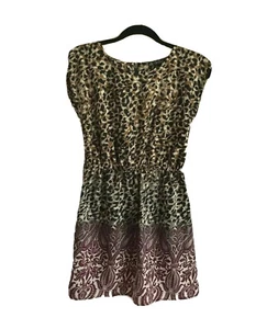 BeBop Dress Size Small Leopard Print Elastic Waist Sleeveless - Picture 1 of 8