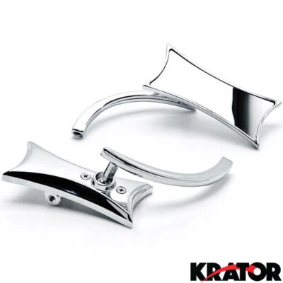 Espejos retrovisores laterales universales para moto Honda Suzuki Yamaha BMW cromados Foto 1 de 3