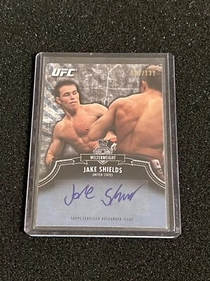 Jake Shields 2012 Topps UFC Bloodlines Autograph Auto #d /137 - Image 1 of 2