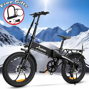 E-Bike 20'' Electric Bike 750W Folding Bicycle City Commuter Ebike With lock - Picture 1 of 11