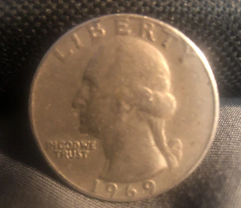 🔥🔥1969 NO MINT Washington Quarter With Errors Hot🔥🔥 Cover