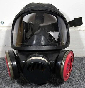 Gebrauchte Vollgesichts-Atemschutzmaske - MSA Silikon - Medium - Bild 1 von 3
