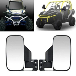 For Kawasaki Mule 3000 3010 4000 4010 UTV Rear View Wide Center Side Mirrors 2x - Picture 1 of 10