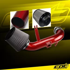 For 09-15 Lancer 2.4L 4cyl Automatic Red Cold Air Intake + Stainless Filter - Picture 1 of 1