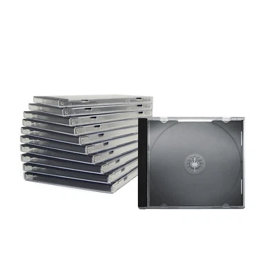 100 Jewelcase CD DVD Hülle Leerhüllen leere Box Sinle 1 Fach 100er Pack - Bild 1 von 3