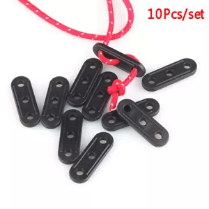 10 Camping Canopy Tarp Guy line Bent Runners Tent Clips Lock Rope Tensioners-wq - Picture 1 of 11