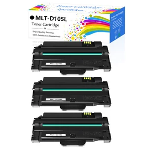 3Pack Black High Yield Toner 105L MLT-D105L for Samsung ML2580N ML2581N ML2540R - Picture 1 of 12