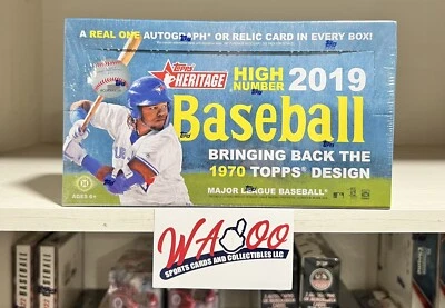 2019 Topps Heritage High Number MLB Baseball Factory Sealed Hobby Card Box!! - Image 1 of 4