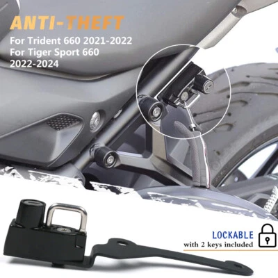 Cerradura casco antirrobo moto con 2 llaves para Trident 660/Tiger Sport 660 - Imagen 1 de 4