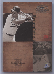 GEORGE BRETT 2004 DONRUSS CLASSICS LEGENDARY SPIKES SILVER /100 ROYALS