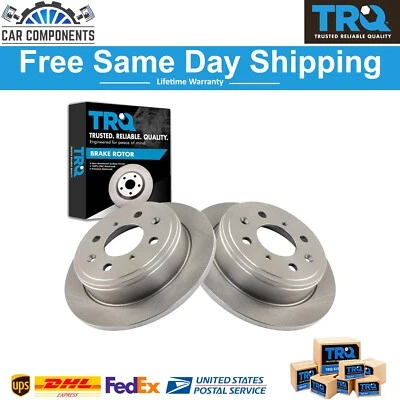 TRQ 后盘式制动转子一对套件适用于 1988 - 2001 年讴歌 Integra 本田思域 — 第 1/4 张图片