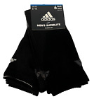 6 PAIRS Adidas Men BLACK WHITE Superlite AEROREADY CREW Socks LARGE 9-12 $26