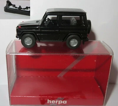 Micro Herpa Ho 1/87 Mb Mercedes-Benz G 300 Ge 4X4 Nero #2076 In Scatola - Immagine 1 di 4