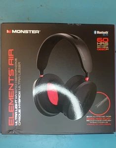 Monster Elements Air Cuffie On-Ear Bluetooth Wireless con Microfono Staccabile - Foto 1 di 6