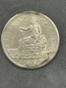 Bonita moneda de coleccionista 1876-S dólar comercial BU UNC PQ tonificación - Imagen 1 de 9