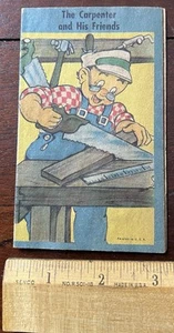 Vintage Small Paper Story Booklet, The Carpenter and His Friends, Printed USA - Picture 1 of 4