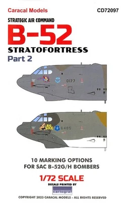 Caracal Decals 1/72 BOEING B-52G/H STRATOFORTRESS Strategic Air Command Part 2 - Image 1 of 4