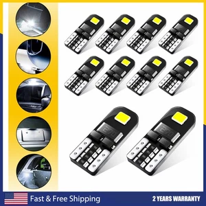 10Pcs AUXITO T10 194 W5W 168 SMD White LED CANBUS Free Error Wedge Light Bulb Y - Picture 1 of 9