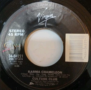 Culture Club~Karma Chameleon~That's The Way~1983~45rpm Vinyl Record~Epic Records - Picture 1 of 4