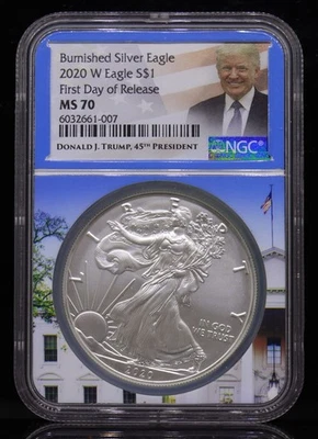 2020-W Burnished American Eagle NGC MS70 - Image 1 of 4