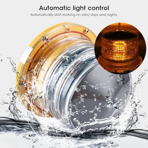 Ι IP68 Solar Power Barge Safety Beacon Light 20LEDs Flashing Floating Light 256 - Picture 1 of 12
