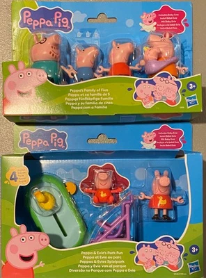 JUEGO NUEVO Peppa Pig Peppa's Family of Five con Baby Evie & EVIE PEPPA PARK JUEGO Foto 1 de 4