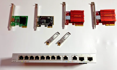 2.5 & 10 Gigabit NETWORK UPGRADE - Zyxel Switch XGS1210-12 & 2x ASUS XG-C100C... - Image 1 of 4