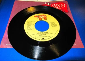 Bee Gees, Love So Right / You Stepped Into My Life - Picture 1 of 1