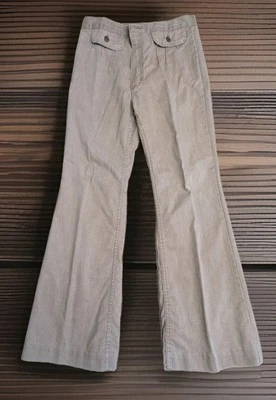 Vintage 60s Wrangler Pleated Bell Bottom Reddish Brown 29x30 Pants Jeans Unisex - Image 1 of 4