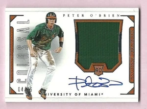 Peter O'Brien 2016 National Treasures Collegiate RC Patch Auto Rookie Card 04/25 - Picture 1 of 1