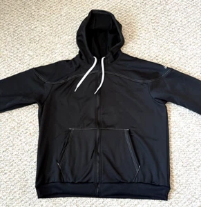 Adidas Stadium Uomo HH7426 NUOVE con etichette Full Zip Giacca con cappuccio Nera Taglia XL - Foto 1 di 11