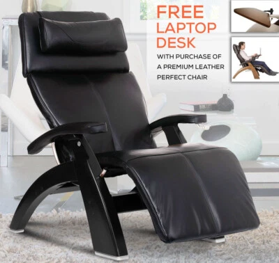 Silla reclinable perfecta reclinable manual Human Touch PC-420 con mesa de escritorio portátil Foto 1 de 4