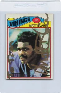 1977 Topps #84 Matt Blair Vikings Signed Auto *K5463 - Picture 1 of 2