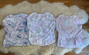 LOT OF 3 - So Girls Soft Crew Neck Long Sleeve Shirts Size XXL 18/20 Tie Dye - Picture 1 of 15