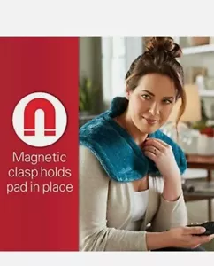 Electric Heat Therapy Wrap Neck Back And Shoulders Pain Relief Heating Pad - Picture 1 of 5