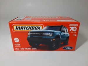Matchbox 2024 Mattel 2022 Ford Bronco Sport 10/100 Box Modellino 1/64 - Foto 1 di 1