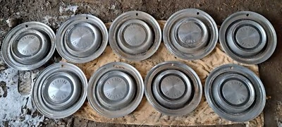 JUEGO DE 9 TAPACUBOS PONTIAC STARCHIEF CHIEFTAIN CATALINA SAFARI 1958 4 Foto 1 de 4