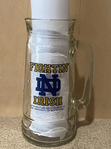 Notre Dame Fightin' Irish 20 oz Beer Stein Mug / Pre-owned Cover