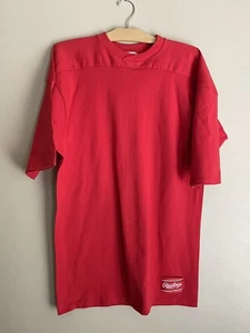 Vintage Rawlings Mens T Shirt Red Single Stitch VINTAGE Made in USA XL 0324 - Picture 1 of 8