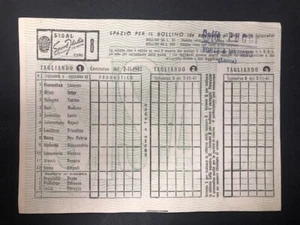 SCHEDINA TOTOCALCIO 1947/48 CONCORSO n° 8 DEL 02-11-47 DERBY MILAN / ITER NUOVA - Imagen 1 de 2