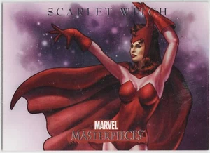 Marvel Masterpieces Promo P2 Scarlet Witch Joe Jusko 2007 SDCC Silver Foil - Picture 1 of 2