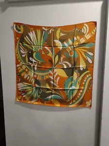 Pierre Cardin Mod Vintage Silk Scarf - Picture 1 of 6