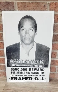 O.J. Simpson ORIGINAL 1990er Ära Poster + Juli-Aug 1995 NOS American Heritage!!! - Bild 1 von 18