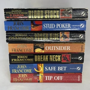 John Francome Book Bundle X8 Paperback Blood Stock Stud Poker Rough Ride - Bild 1 von 10