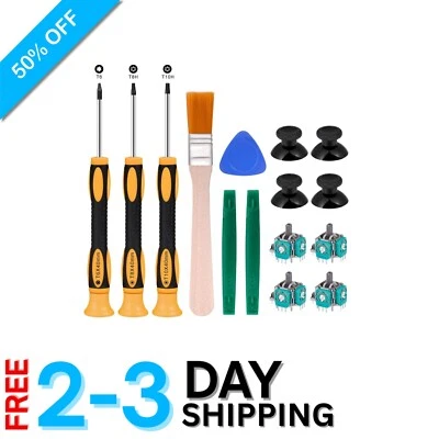 Xbox One Joystick Replacement Parts with Magnetic Screwdriver & Accessories - Image 1 of 4