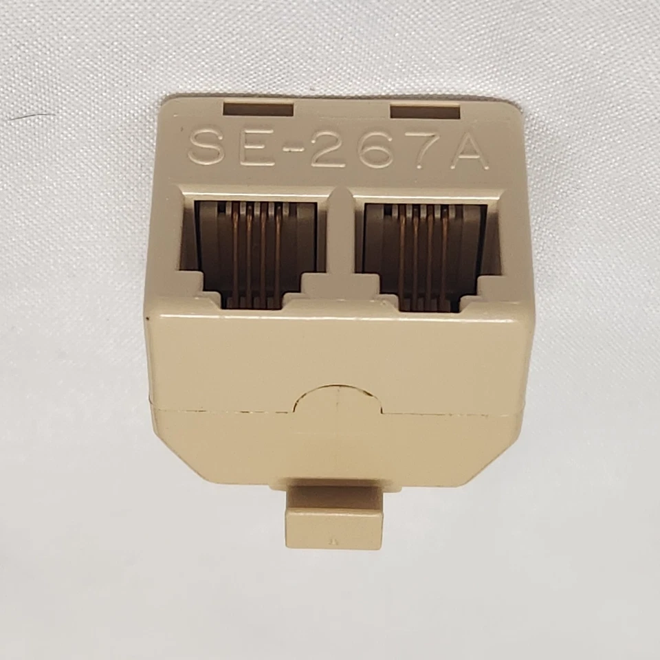 Lote de 20*Nuevos divisores de línea de conector telefónico SUTTLE 267A4 / adaptadores en T dúplex Foto 1 de 4